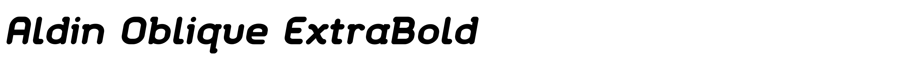 Aldin Oblique ExtraBold